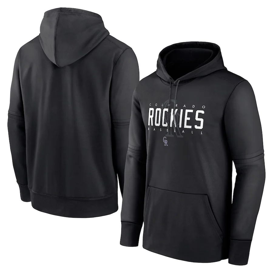 Men 2023 MLB Colorado Rockies black Sweatshirt style 1->colorado rockies->MLB Jersey